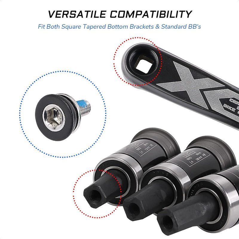 VIVI Bike Bottom Bracket Bike Crank Axis Bolts Set