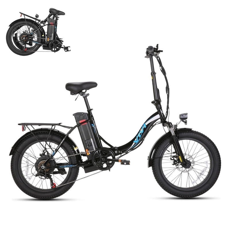 VIVI Electric Bike  Commuter 3.0" Fat Tire Folding Electric Bike